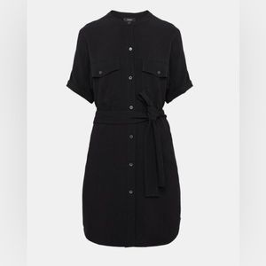 NWT THEORY BELTED CARGO DRESS Size L